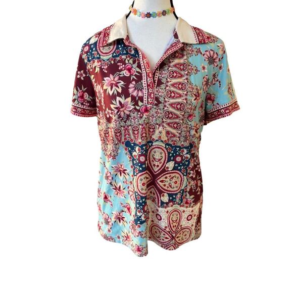 INDIE BOHO  3 PC. BUNDLE SZ. MEDIUM! JOHNNY WAS, EZA, ANTRHO SAJA SILK DRESS - Picture 4 of 8